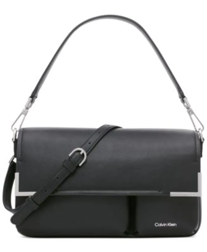 Calvin Klein Mica Magnetic Flap Convertible Shoulder Bag