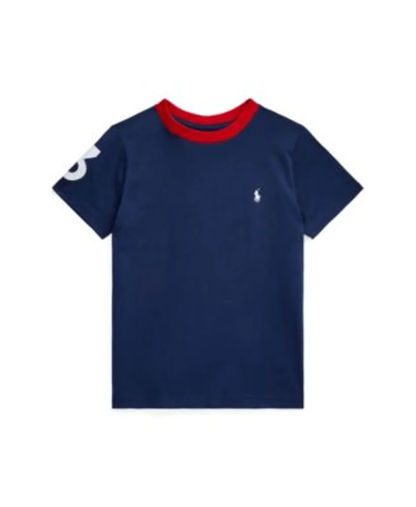 Polo Ralph Lauren Toddler and Little Boys Team Polo Cotton Jersey