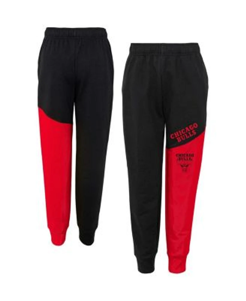 Half red half black pants online