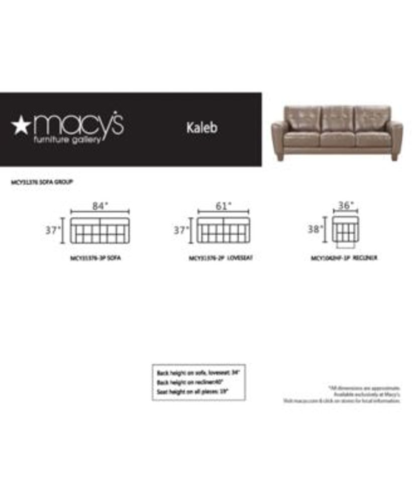 Kaleb store sofa macys