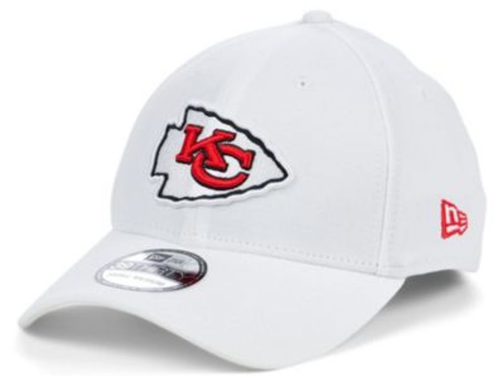 New Era Kansas City Chiefs White Team Classic 39THIRTY Cap Mall of