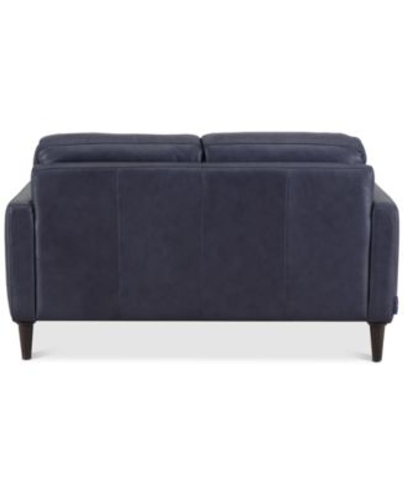 Furniture Locasta 58" Leather Loveseat, Created for Macy's Mall of