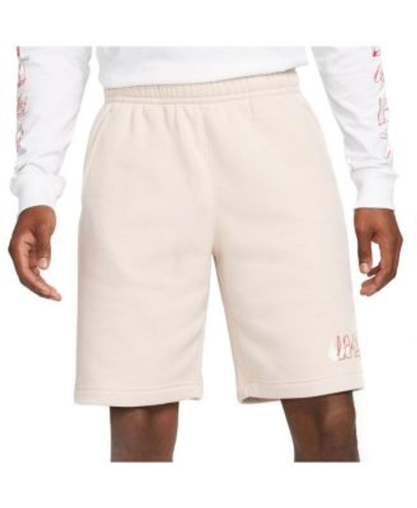 Cream fleece shorts top