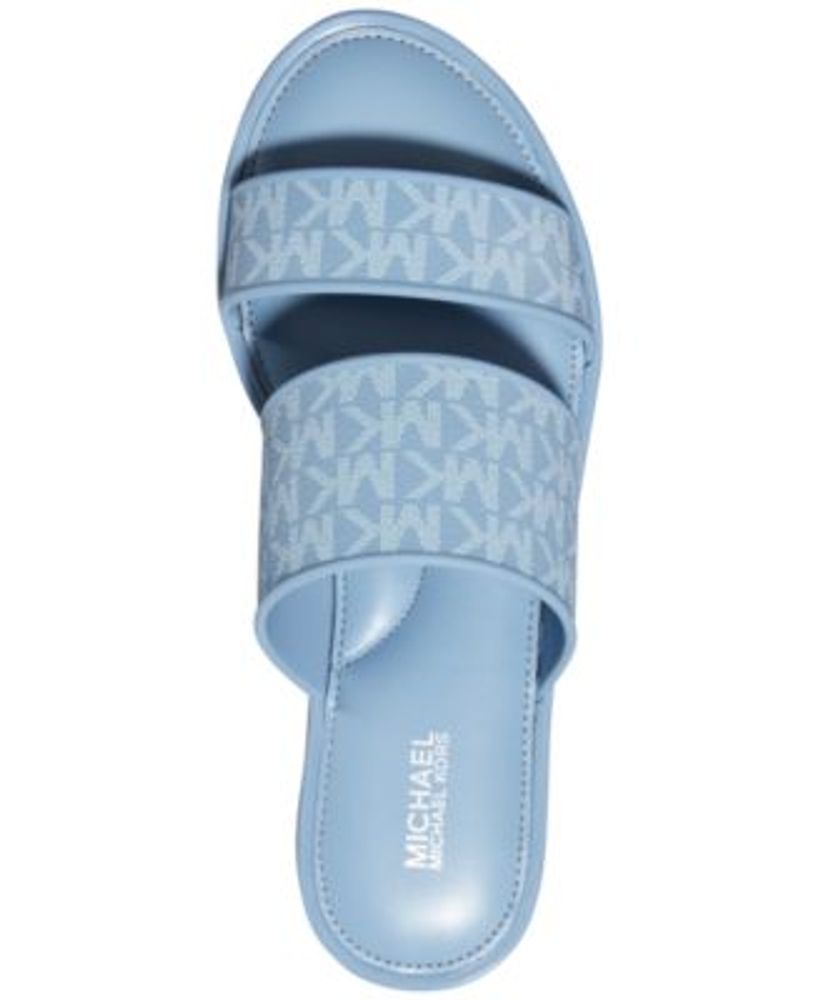 Michael Kors Women s Kennedy Jelly Logo Slide Sandals Mall of
