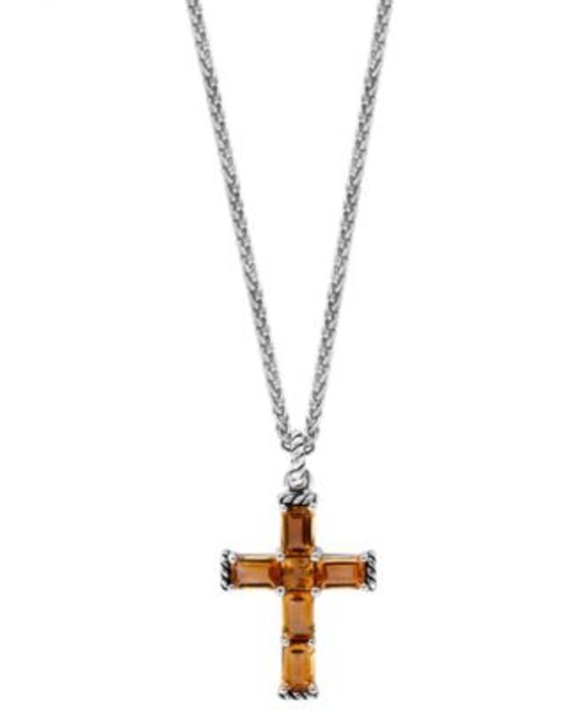 Citrine cross pendant hotsell
