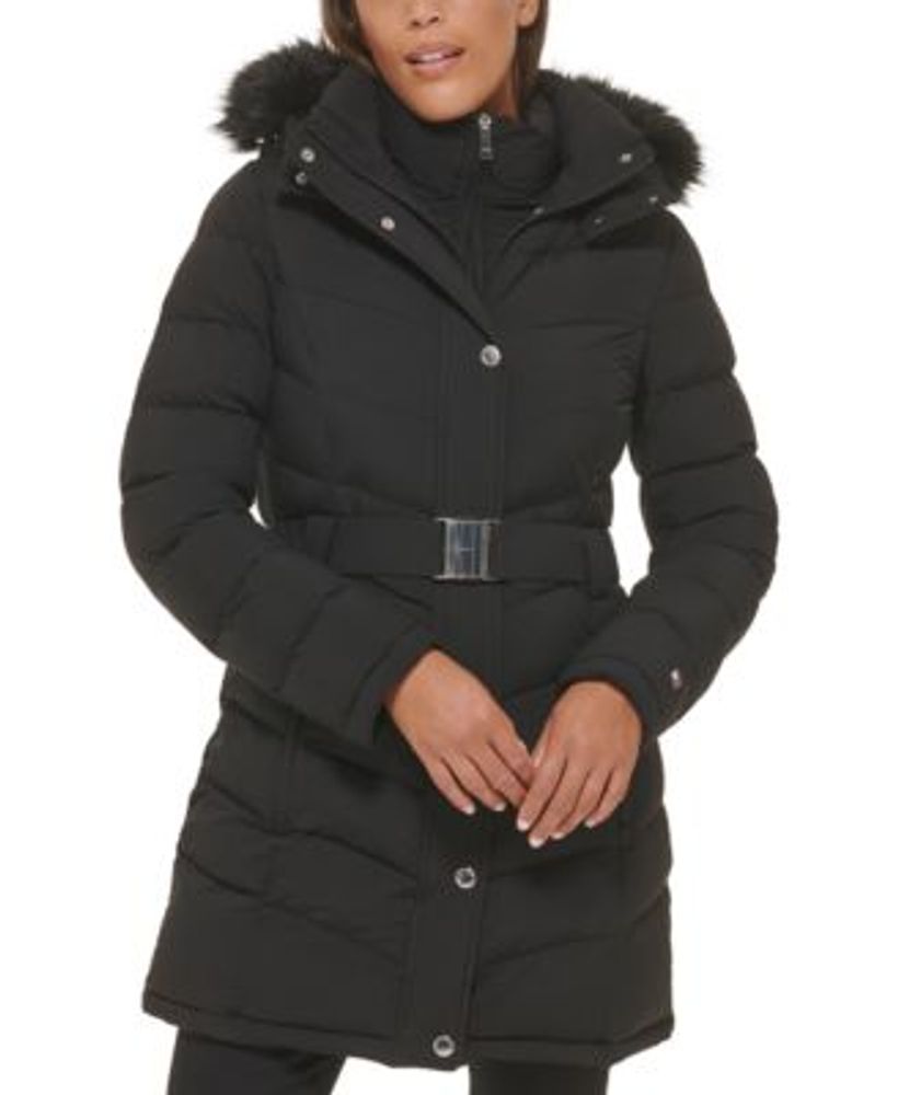 Macy's tommy clearance hilfiger coat womens