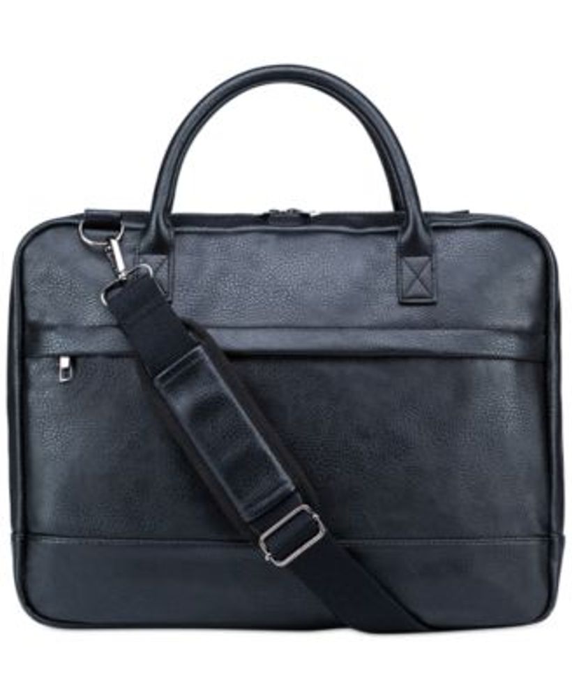 Macys briefcase leather best sale