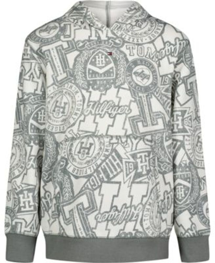 Tommy jeans all hot sale over print hoodie