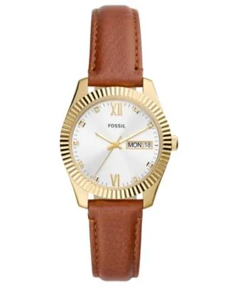 Tory Burch Women's The Miller Brown Braided Leather Strap Watch