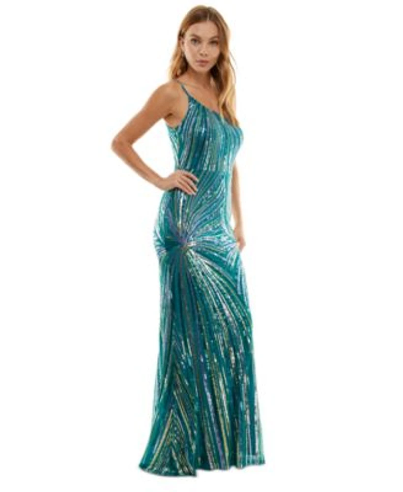Macys teal dress online