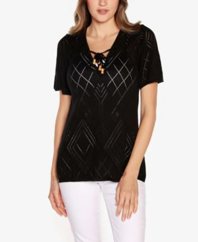 Macy's black discount sweater womens