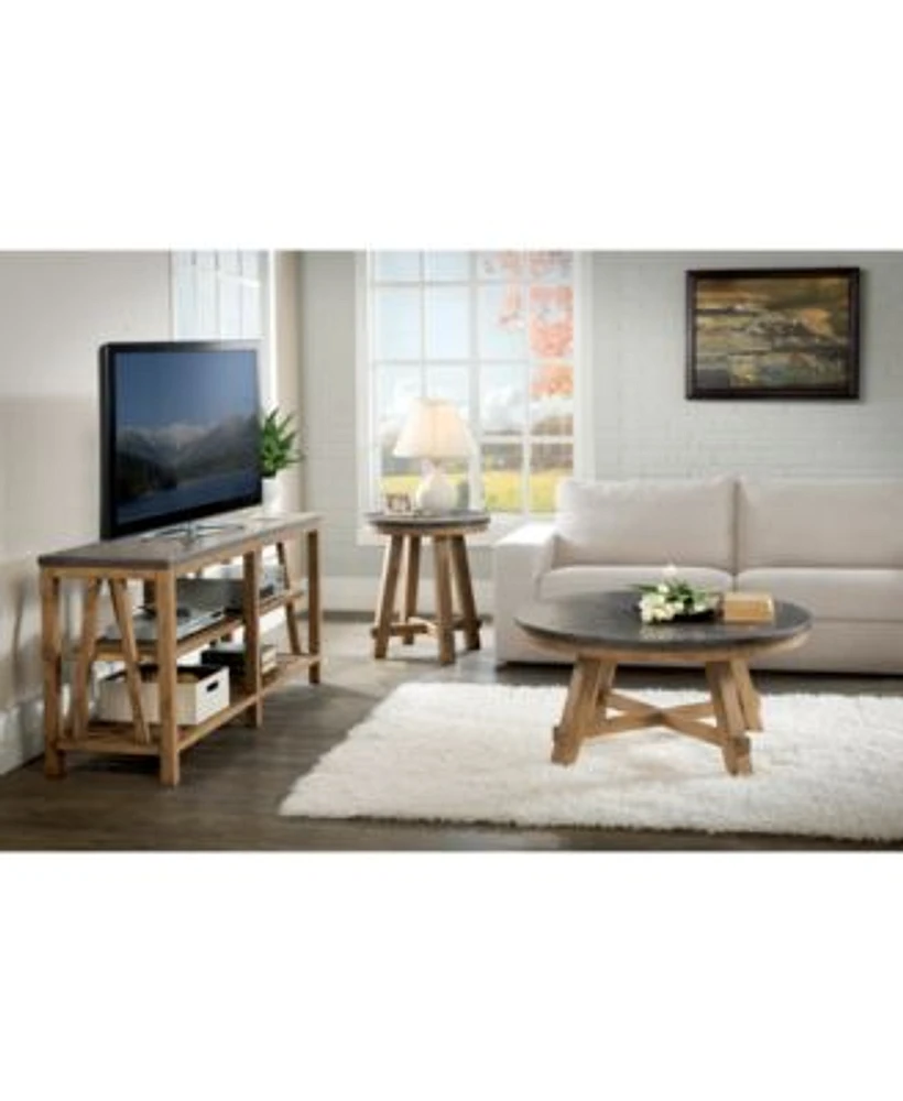 Furniture Breslin Bluestone Round End Table Mall of America®