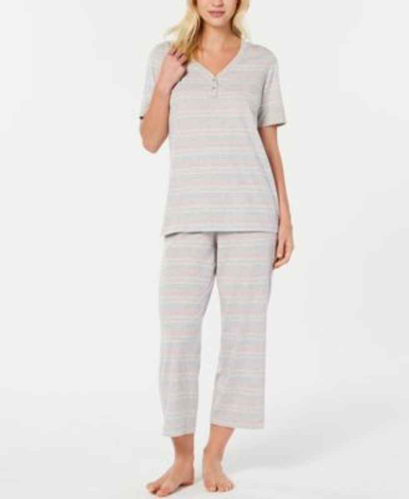 Charter Club The Everyday Cotton Capri Pajama Set, Created for Macy's