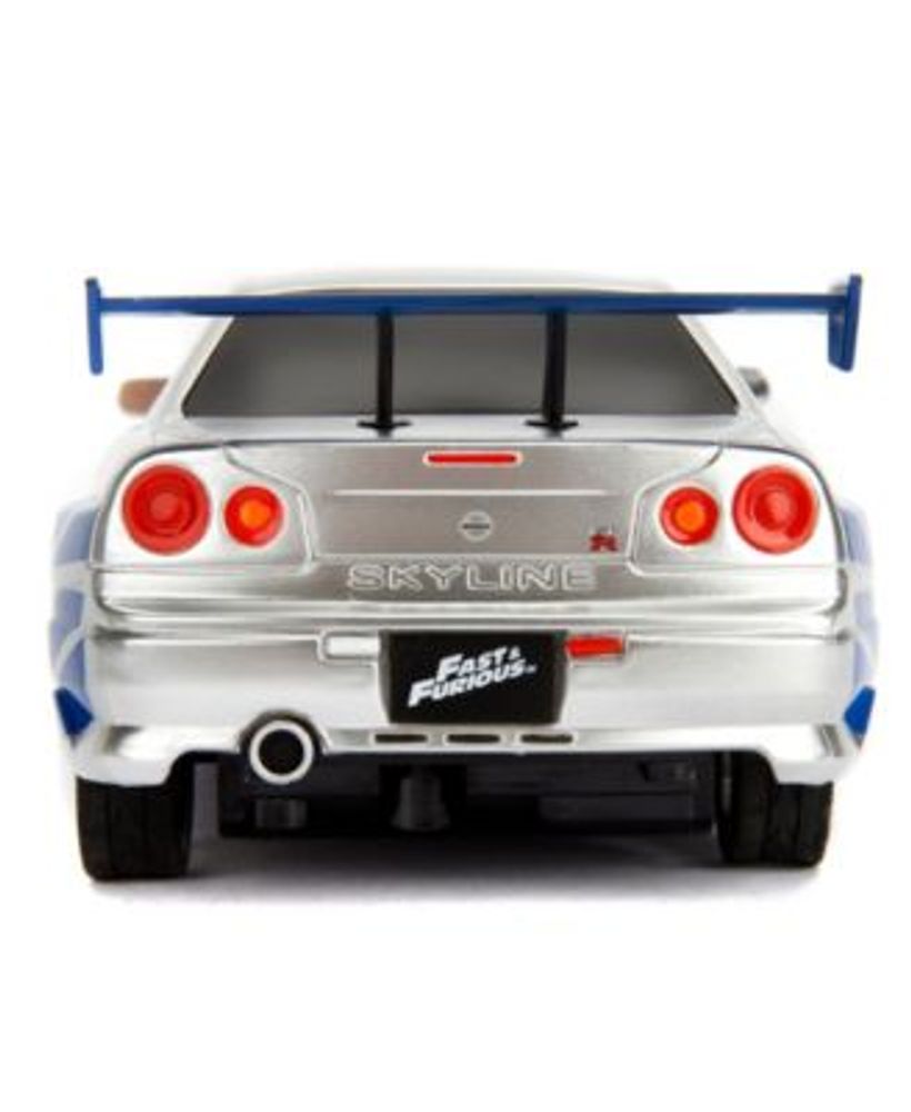 Jada Toys Fast and Furious 1:24 Scale Remote Control, Nissan Skyline ...
