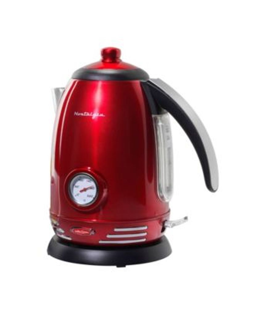 Nostalgia Retro Electric Water Kettle with Strix Thermostat Mall of
