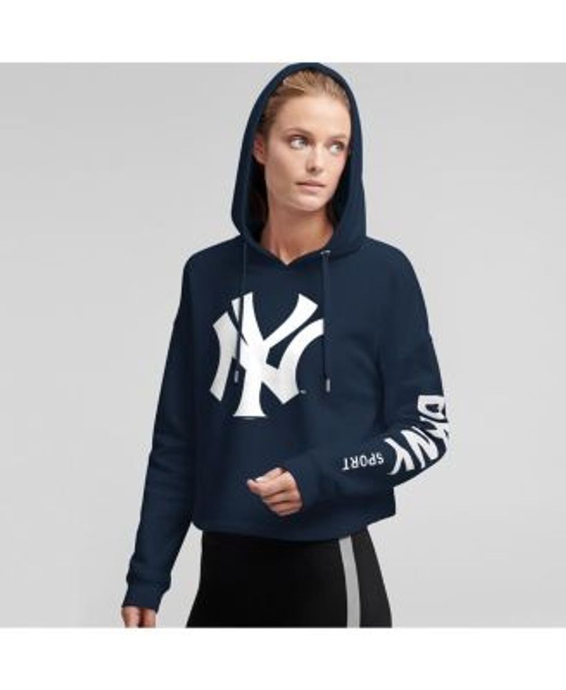 DKNY Women s Navy New York Yankees Lydia Pullover Hoodie Mall of