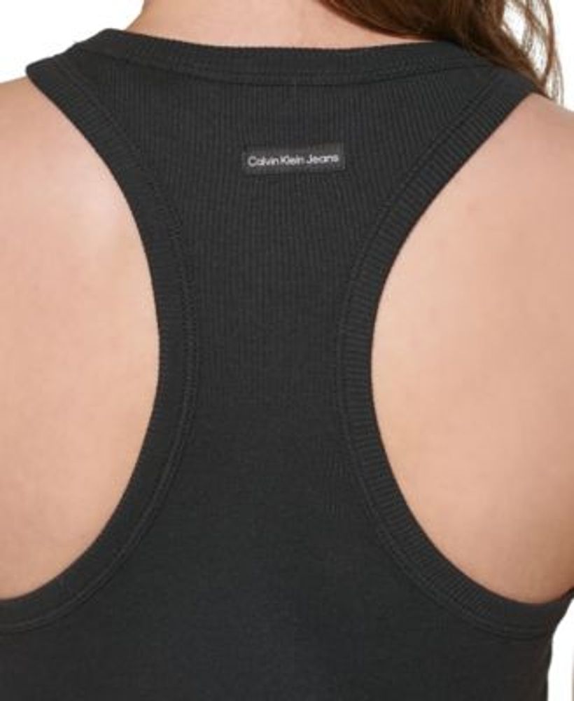 Calvin Klein Jeans Petite Cotton Racerback Tank Dress Mall of