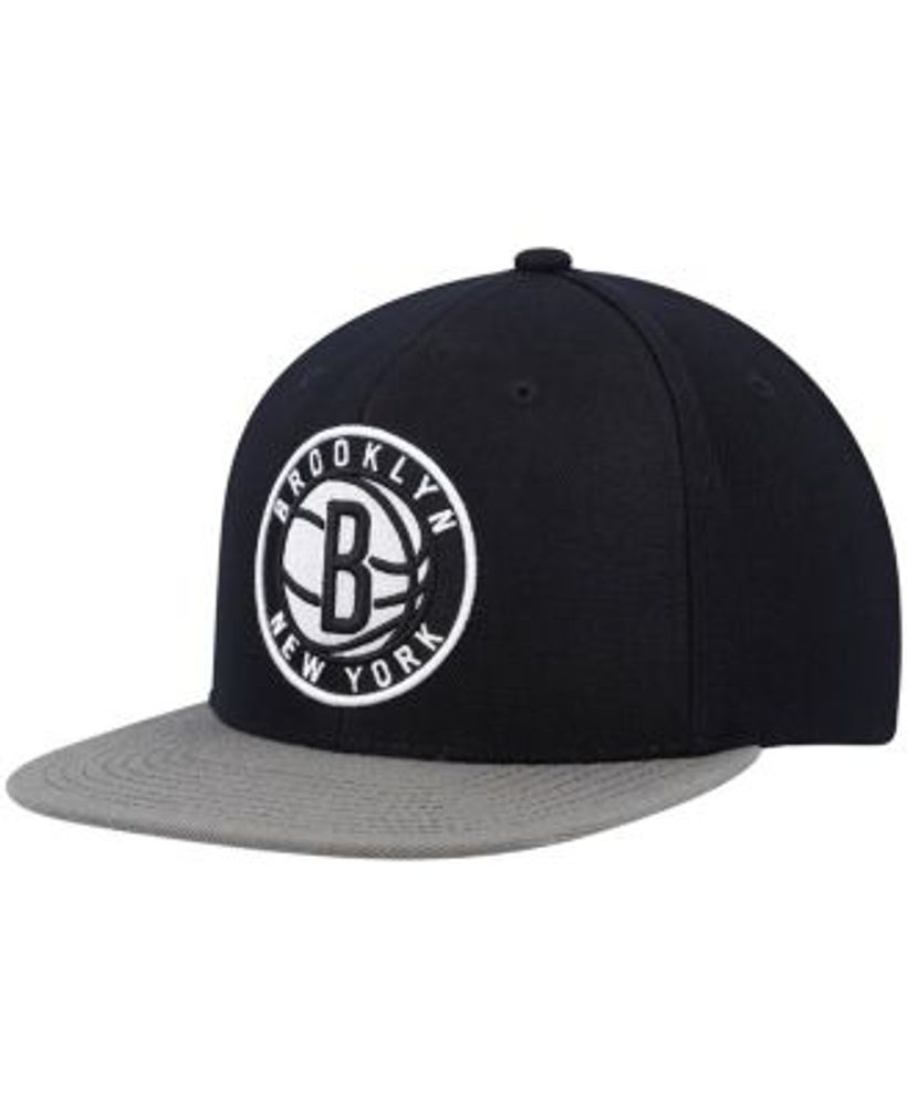 Mitchell & Ness Men's Black, Gray Brooklyn Nets Team Two-Tone 2.0