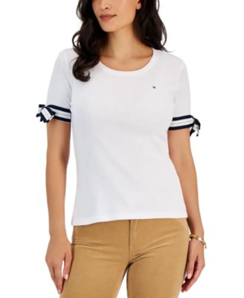 Tommy hilfiger striped t shirt on sale women's