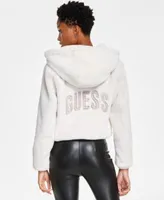 GUESS Women's Theoline Hooded Faux-Fur Bomber Jacket | Vancouver Mall