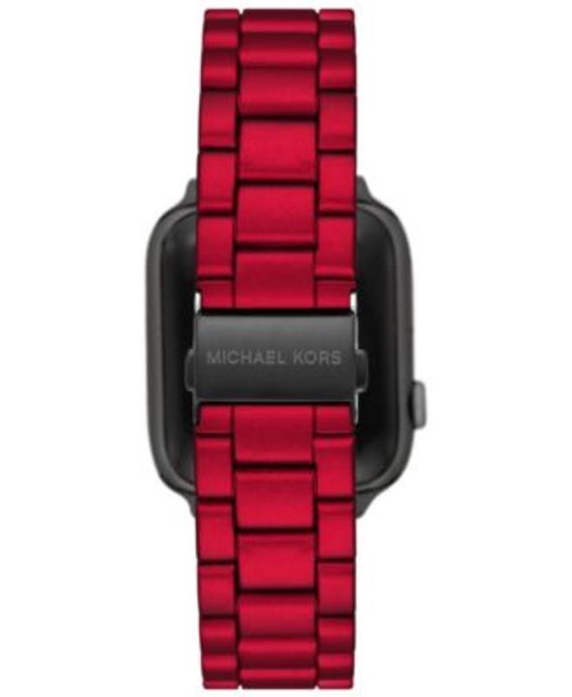 Macy's red michael kors watch outlet