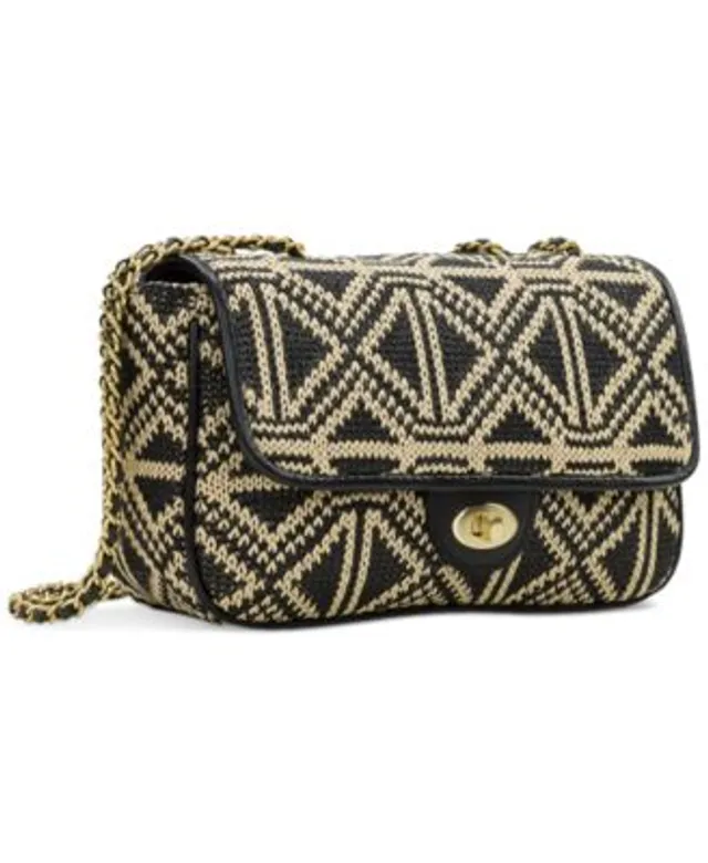 Patricia Nash Lorenza Small Woven Flap Convertible Shoulder Bag