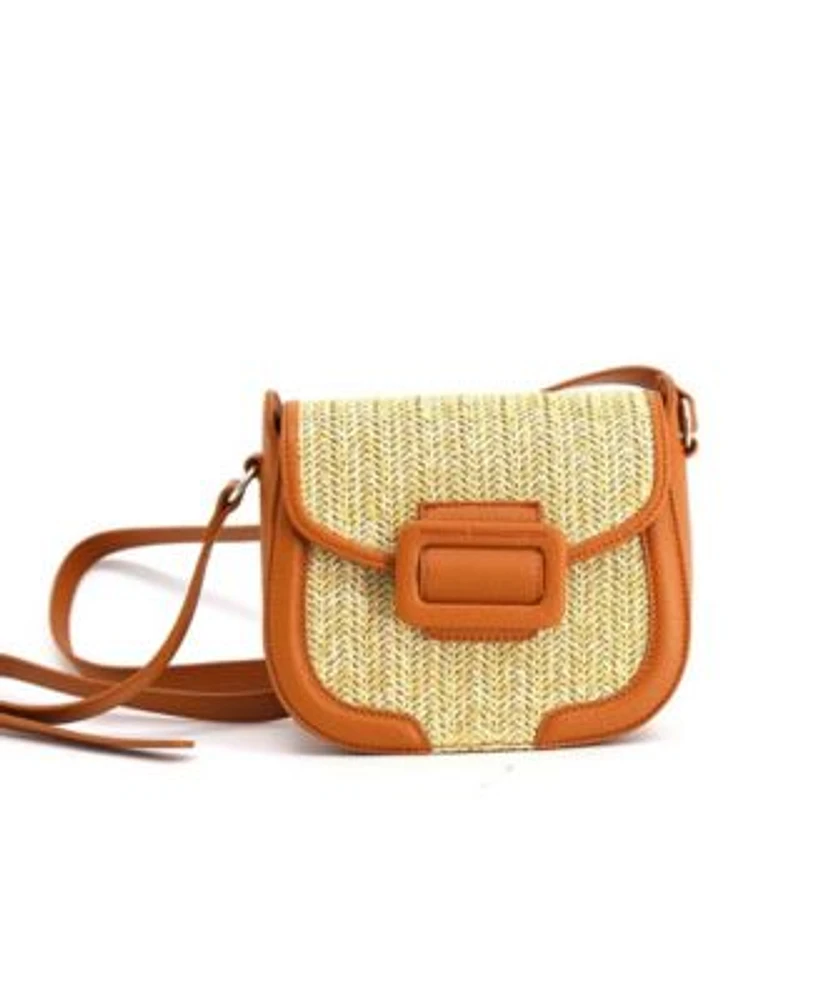 French Connection Shante Straw Crossbody Bag Vancouver Mall