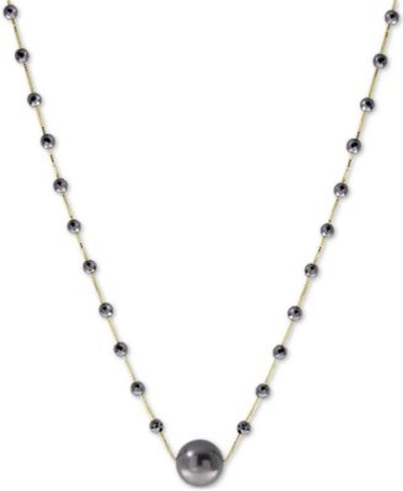 EFFY Cultured Tahitian Pearl 10mm Hematite Bead 18