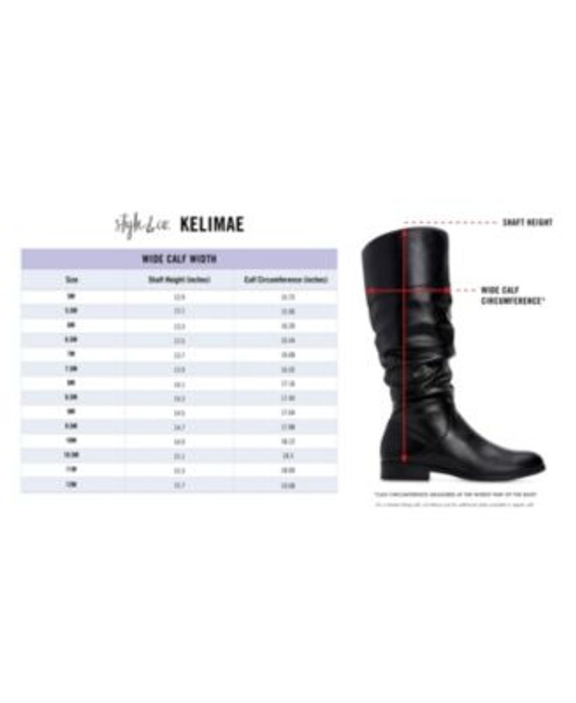 Style Co Kelimae Wide Calf Scrunched Boots Created for Macy s