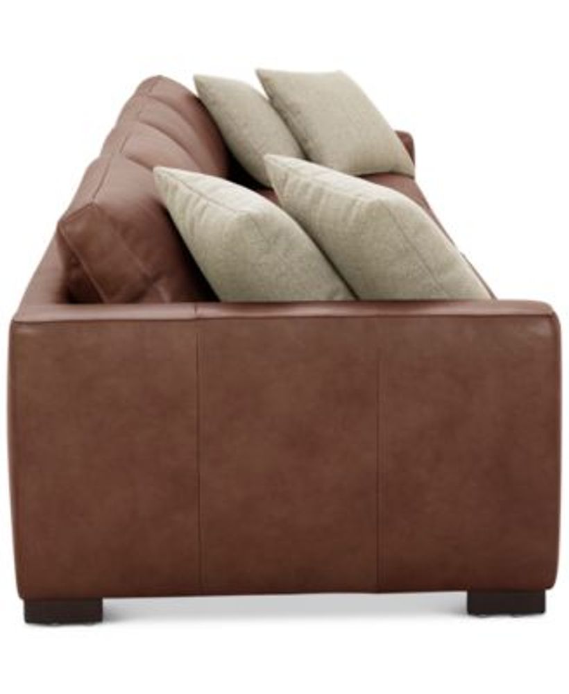 Chelby top leather sectional