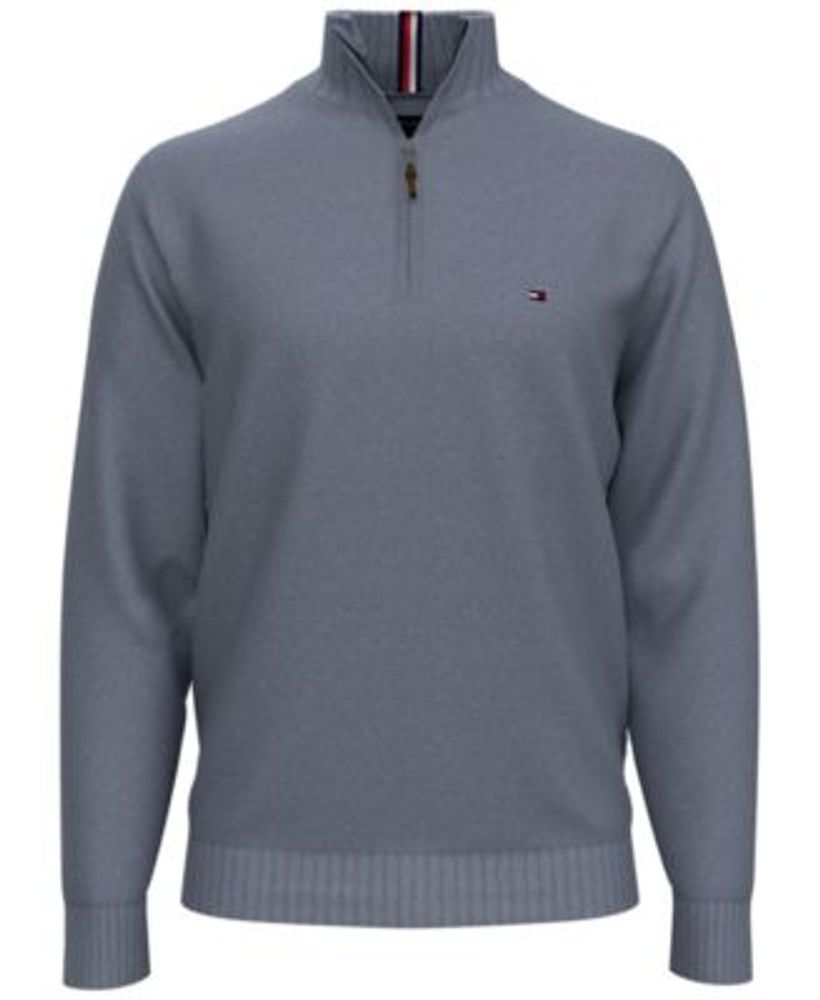 Tommy Hilfiger Men s Signature Solid Quarter Zip Sweater