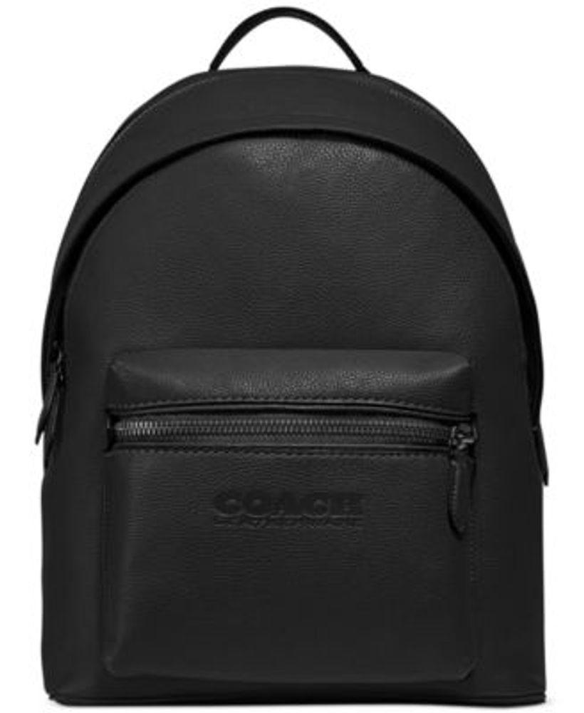 COACH Men s Refined Pebbled Leather Charter Backpack Mall of