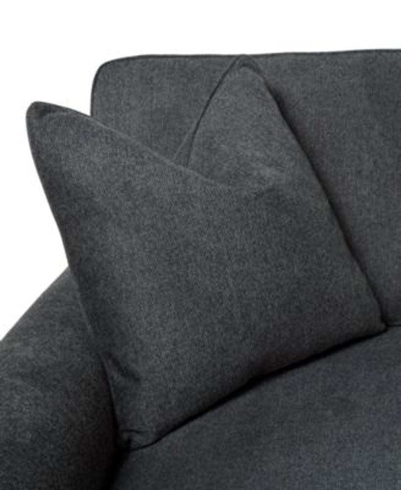 Furniture Jordani 44" Fabric Swivel Chair, Created for Macy's Mall of