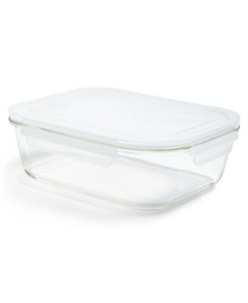 Martha Stewart Collection 9.6Cup Rectangular Glass Food Storage