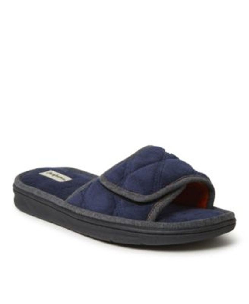 Men's cooper quilted store terry adjustable slide slipper