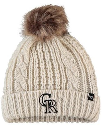 47 Brand Women's Cream Carolina Panthers Meeko Cuffed Knit