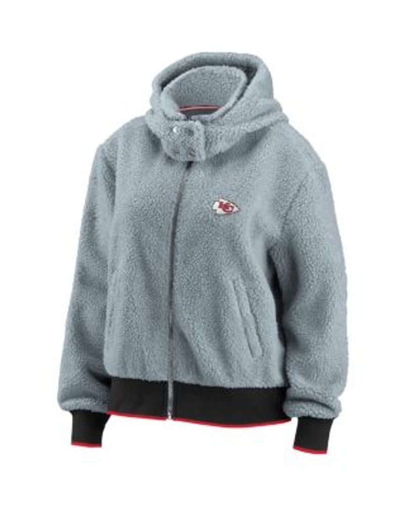 WEAR by Erin Andrews Women s Gray Kansas City Chiefs Sherpa Full