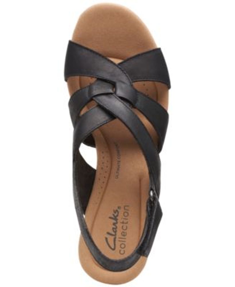 Clarks Women's Collection Giselle Beach Slingback Wedge Sandals Mall