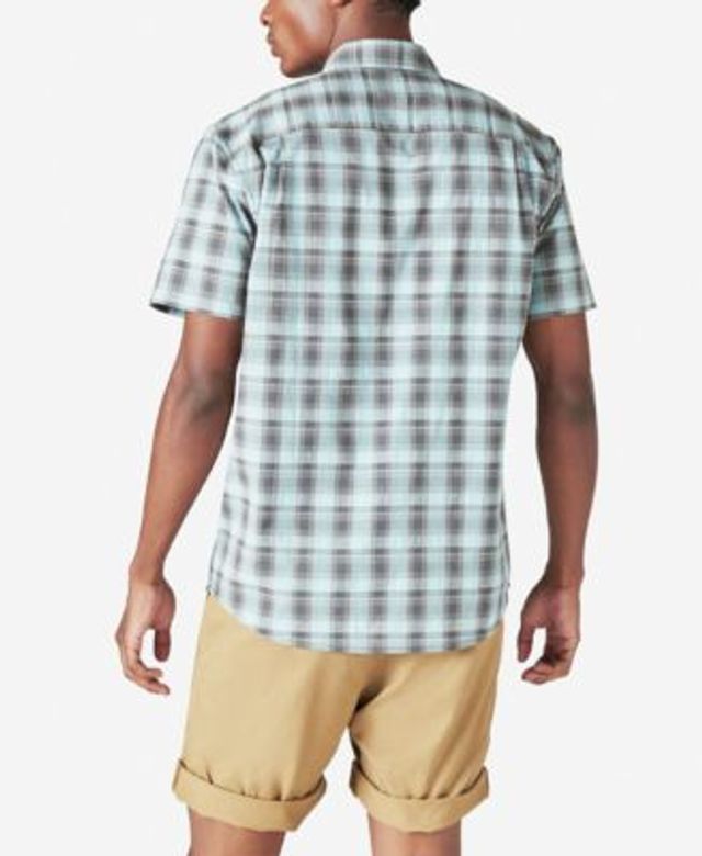Lucky Brand Men's Plaid Work Wear Short Sleeve Shirt | Fairlane ...