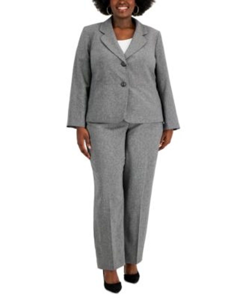 Macys plus deals size pant suits