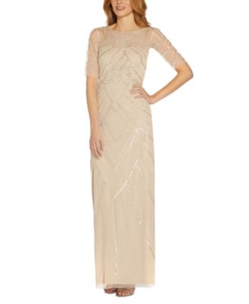 Papell Studio Women's Beaded ElbowSleeve Gown Mall of America®