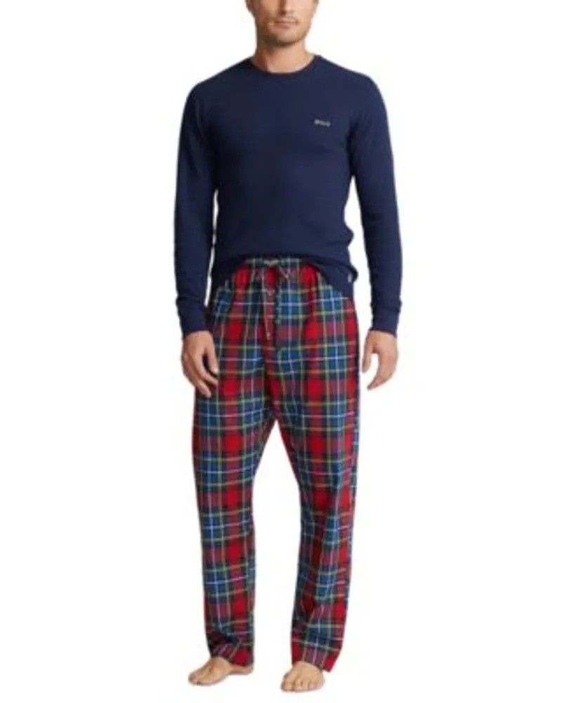 Polo Ralph Lauren Men's Big & Tall Waffle Knit Thermal Pajama