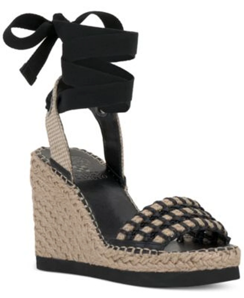 Vince Camuto Women's Brisshel AnkleTie Espadrille Platform Wedge