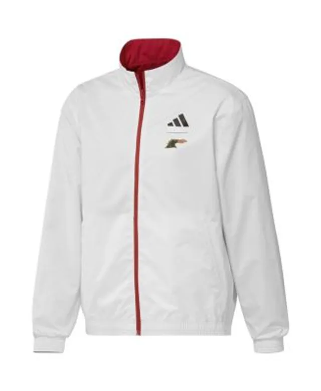 Adidas Men's Red and White FC Dallas 2023 On-Field Anthem Full-Zip