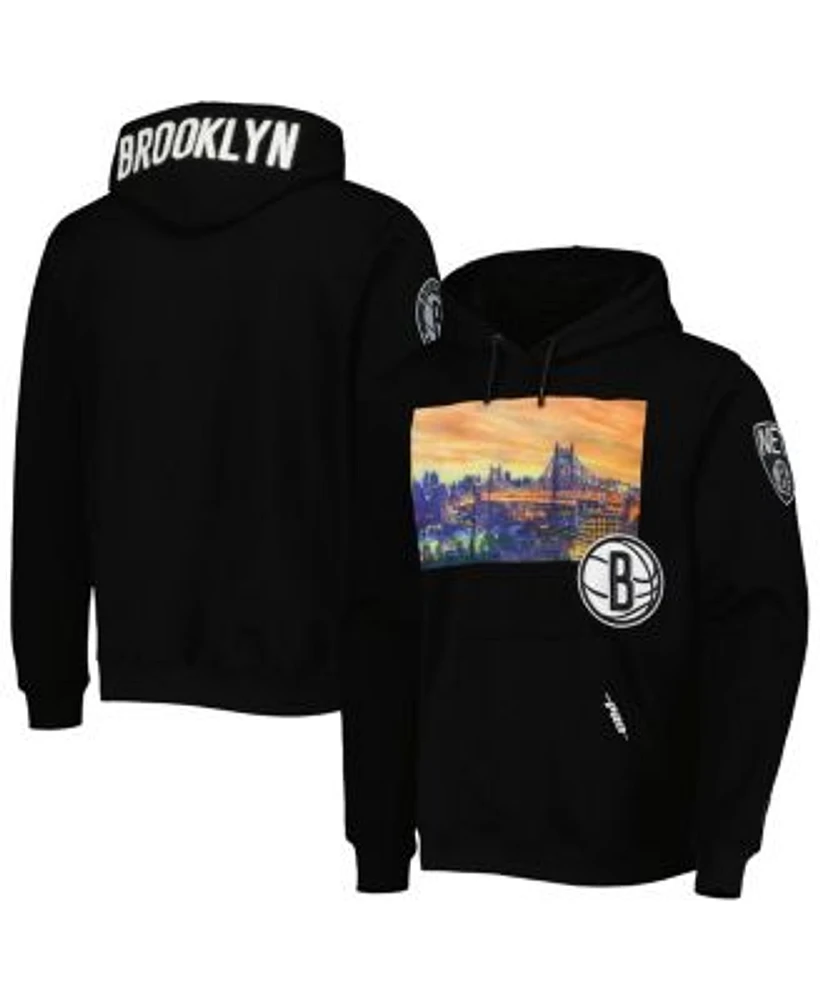Pro Standard Men s Black Brooklyn Nets City Scape Pullover Hoodie