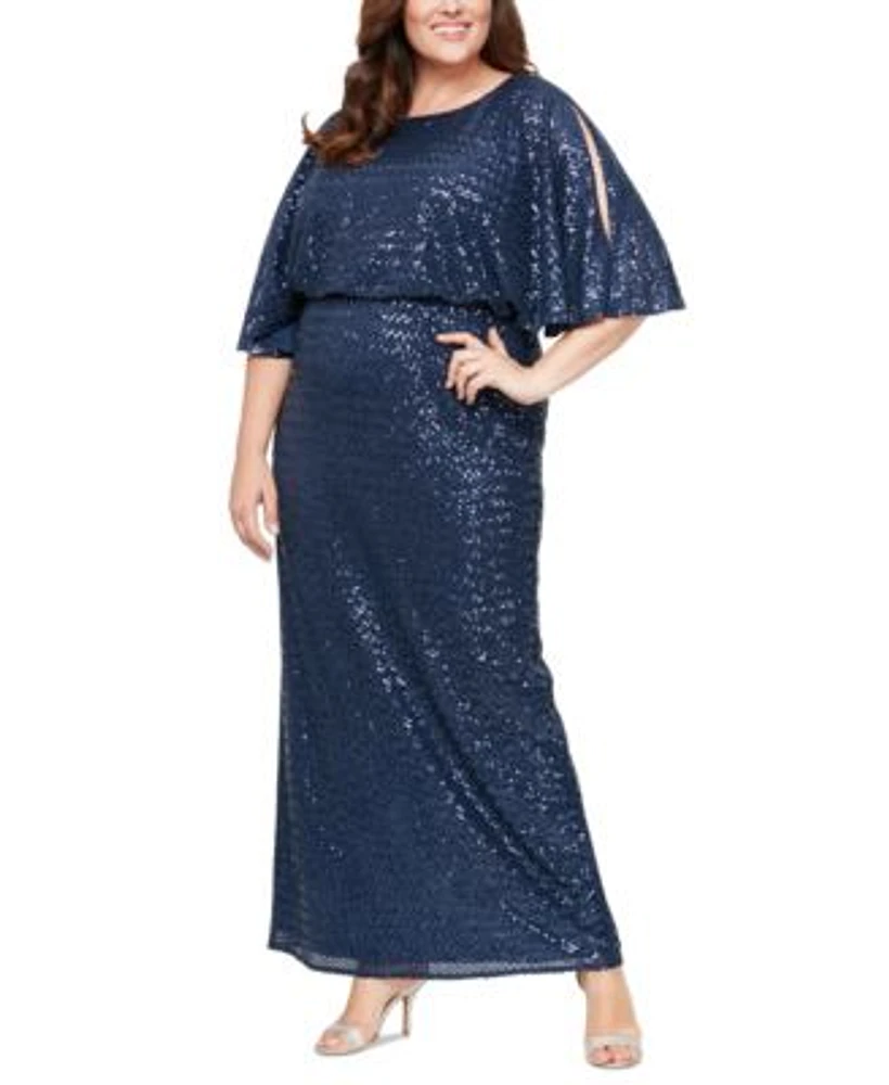 Macy's alex evenings plus size hot sale