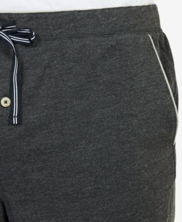 Lands' End Men's Knit Rib Short Sleeve Henley Pajama Shirt 