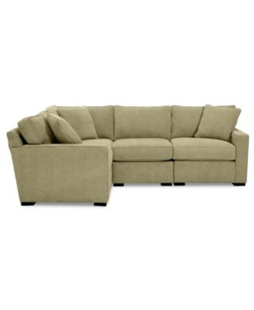 Furniture Radley Fabric 4Pc. Sectional Sofa with Corner Piece, Created
