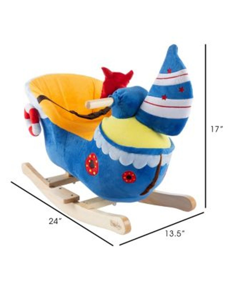 Happy Trails Boat Rocker ToyKids Ride On Soft Fabric Covered Wooden Rocking Ship Mall of America®