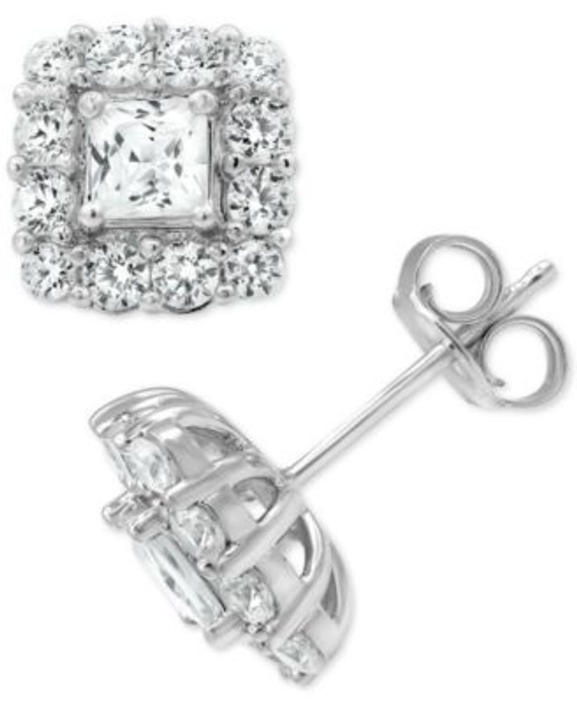 Macy's princess cut diamond earrings new arrivals